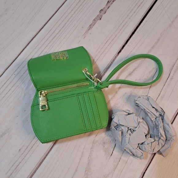 3 FOR 12 SALE Steve Madden BJEMMA Card Case Wallet - Green Flare - Picture 6 of 13